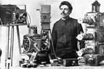 Joseph Perry filmmaker, with his camera